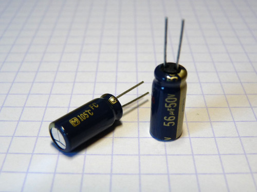56uf 50v 105 - 4x, 105°c